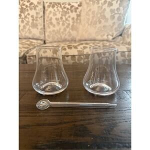 Whiskey Glass Gift Set – 2 Glasses with Glass Pipette - new in box